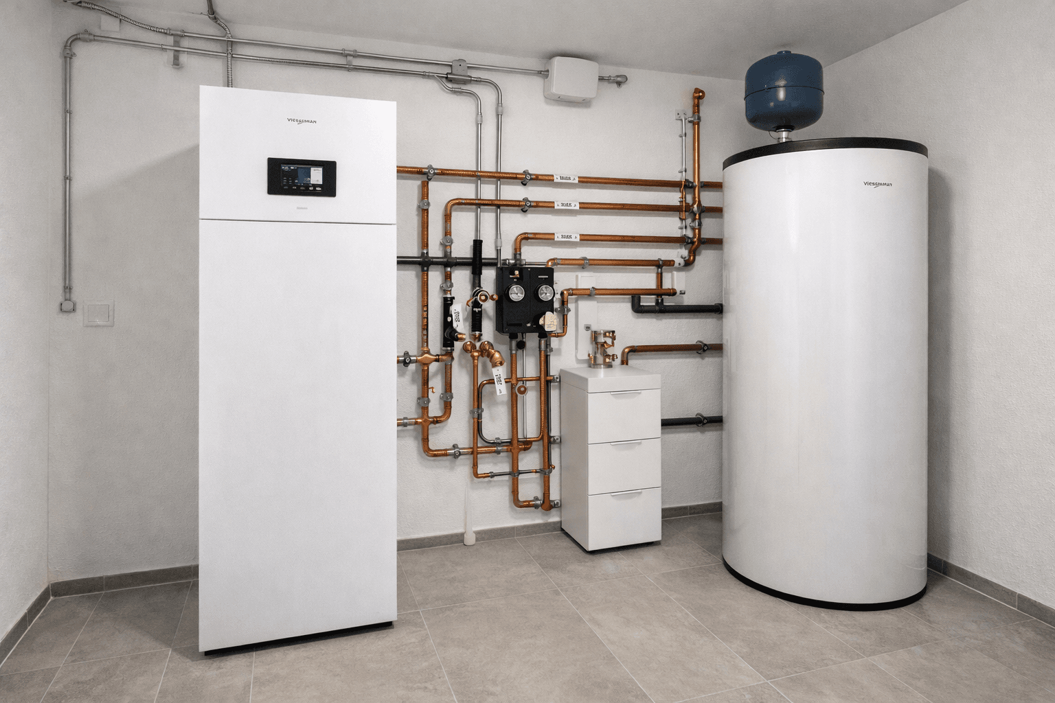 Effiziente Wärmepumpen-Installation – Nachher